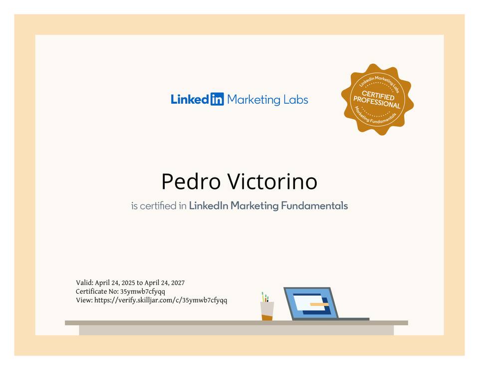 Certificado LinkedIn Marketing Fundamentals
