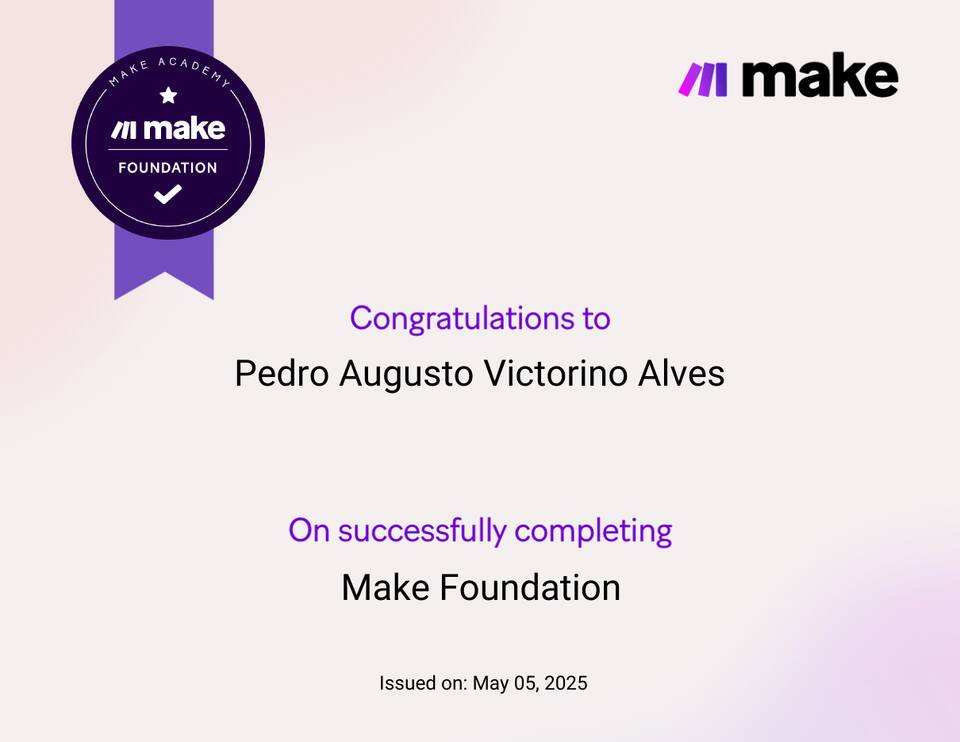 Certificado Make Foundation